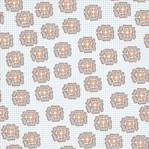 Quilters Basic Harmony: Floating Flowers Wheat (per 1/4 metre) | 