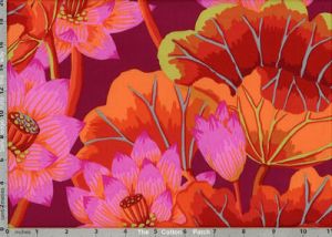 Kaffe Fassett Fabric Lake Blossoms Red (per 1/4 metre) | 