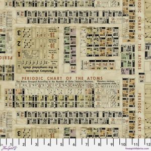 Tim Holtz Fabric: Eclectic Elements Laboratory, Periodic, multi | 