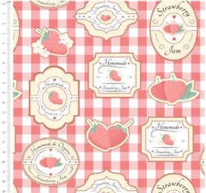 Strawberry Picking Handmade With Love (per 1/4 metre) | 