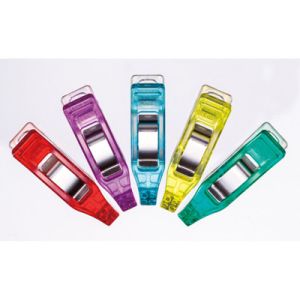 Clover Mini Wonder Clips Assorted Colours (50 per pack) | 