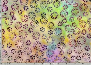 Timeless Treasures Batiks: Tossed Flowers Glow (per 1/4 metre) | 