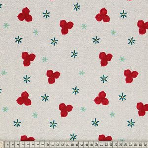 Dee Hardwicke Fabric: Trefoil White (per 1/4 metre) | 