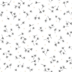 Whisper fabric: Thistle Toss White (per 1/4 metre) | 