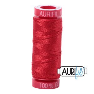 Aurifil 12 Cotton Thread 2265 Lobster Red | 