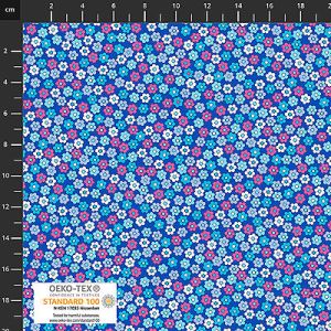 Quilters Coordinates fabric: Mini Flowers Blue (per 1/4 metre) | 