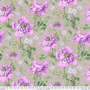 Kaffe Fassett Collective Papaver fabric Grey | 