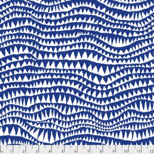 Kaffe Fassett Collective: Shark's Teeth Cobalt (per 1/4 metre) | 