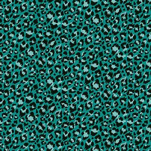 Jewel Tones Animal Prints fabric: Leopard Teal (per 1/4  metre) | 