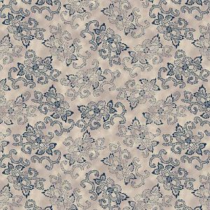 Willow Fabric: Flowers & Curves Linen (per 1/4 metre) | 