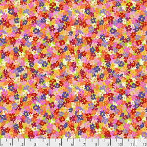 Migration Fabric: Butterfly Bush Petals Multi (per 1/4 metre) | 