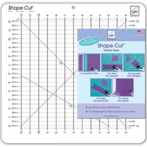 June Tailor 1/2' Shape Cut Slotter Ruler 12' x 12' | 