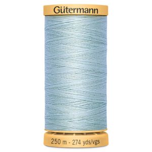 Gutermann Natural Cotton 50 Weight Thread 250m Sky Blue 6617 | 