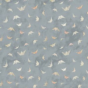 Memories Paper Boats Dusky Blue (per 1/4 metre) | 