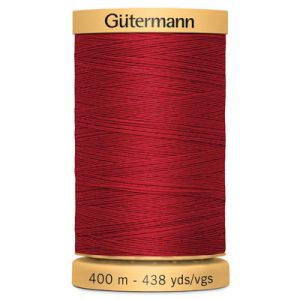 Gutermann Natural Cotton 50 Weight Thread 400m 2074 Scarlet | 