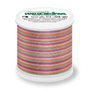 Madeira Rayon 40 Embroidery Thread 2141 Multi Colour Blue Green Orange | 