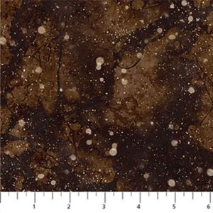 Highland View fabric: Highland Rain, Brown | 