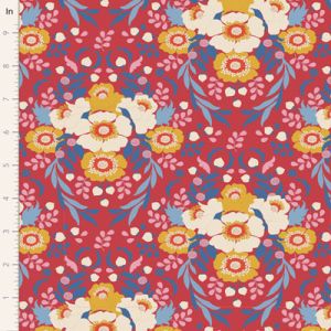 Tilda Jubilee fabric: Anemone Red | 