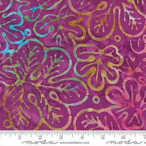 Bermuda Batiks fabric: Foliage Orchid (per 1/4 metre) | 