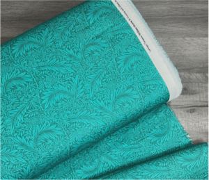 William Morris Quilt Back Fabric: Larkspur Turquoise 108" | 