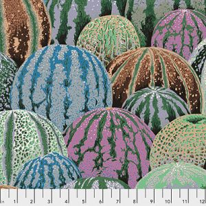 Philip Jacobs Fabric: Watermelons Grey (per 1/4 metre) | 