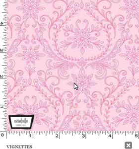 Elephant Cavalcade fabrics: Vignettes Pink | 