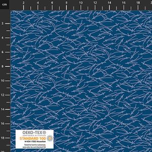 Quilters Coordinates fabric: Lines, Cobalt | 