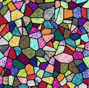 Beautiful Backing: Stained Glass Multi (per 1/4 metre) | 