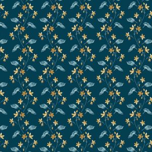 Beach House fabric: Clematis Midnight | 