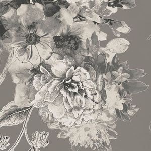 Quilt Gate Florals: Shadow Flowers Grey (per 1/4 metre) | 