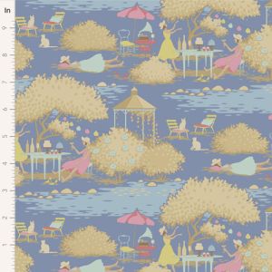 Tilda Sunday Brunch fabric: Sunday Brunch, Blue | 