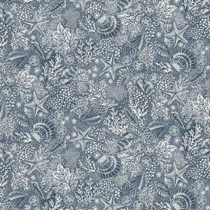 High Tide Fabric: Reef, Dark Blue | 