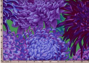 Philip Jacobs Fabric Japanese Chrysanthemum Purple (per 1/4 metre) | 