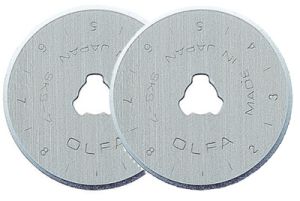 Olfa Spare Blades for Small 28mm Rotary Cutter (2) | 