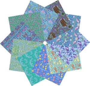 Kaffe Fassett x Morris & Co Blue Fat Quarter Pack | 