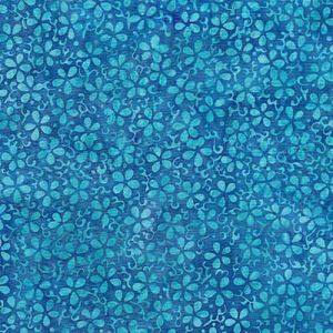 Island Batiks fabric: Mini Petals Surf (per 1/4 metre) | 