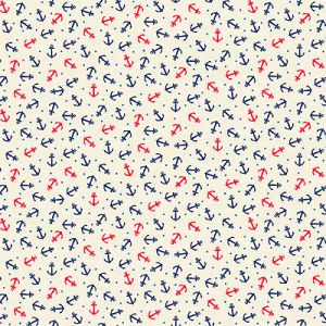 Nautical Fabric: Anchors Sand (per 1/4 metre) | 