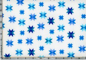 Daisy Chain: Quilt Block Royal (per 1/4 metre) | 