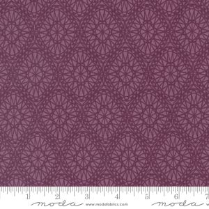 Seaglass Summer fabric: Picnic Basket Damask, Beach Plum | 