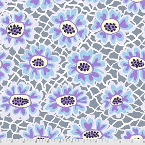 Kaffe Fassett Collective: Flower Net Grey (per 1/4 metre) | 