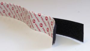 VELCRO® brand Sew and Stick Tape 20mm wide: Black (Per Metre) | 