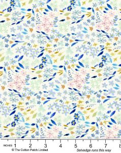 Ally Collection by Bluebellgray fabric: Cara Cornflower Lewis and Irene | 