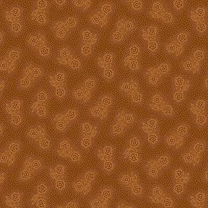 Kim Diehl Designs: Double Daisies Rust (per 1/4 metre) | 