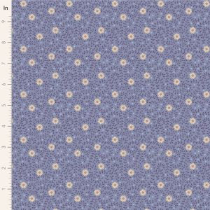 Tilda Sanctuary fabric: Eggplant and Pistachio, Daisydream Pitch Blue | 