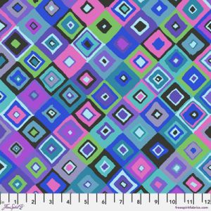 Kaffe Fassett Collective Fabric: Square Dance Blue | 