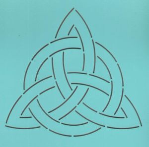 Quilt Stencil  6' Celtic Triangle Block | 