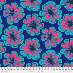 Kaffe Fassett Collective Fabric Funky Flora Indigo (per 1/4 metre) | 