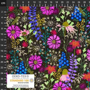 Flowers on My Mind Fabric: Mixed Flowers, Multi | 