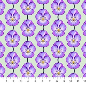 Iconic fabric: Pansies, Cheery | 