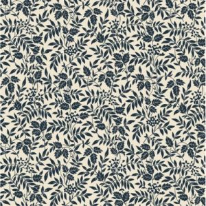 Nouveau fabric: Leaf Sprigs, Indigo | 